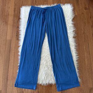 Kyte Living Bamboo Pajama Pants Women’s Medium Blue Flare Stretch Casual Lounge